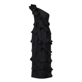 Arley Ruffle Trim Fitted Dress
