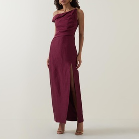 Bridgette One-Shoulder Asymmetric Fitted Dress