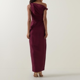 Bridgette One-Shoulder Asymmetric Fitted Dress