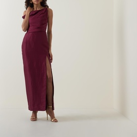 Bridgette One-Shoulder Asymmetric Fitted Dress