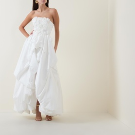 Carina Flower Appliqu&eacute; Gown