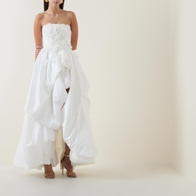 Carina Flower Appliqu&eacute; Gown