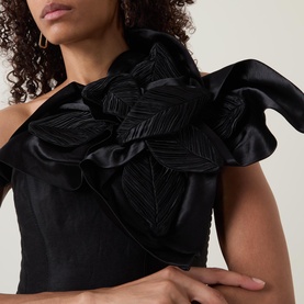 Isla Flower Appliqu&eacute; Fitted Dress