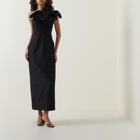 Isla Flower Appliqu&eacute; Fitted Dress