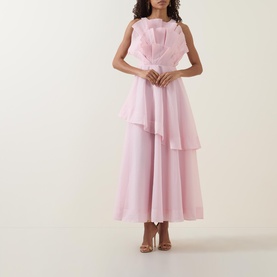 Selestia Ruffle Flared Dress