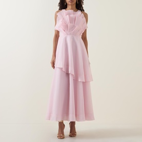 Selestia Ruffle Flared Dress