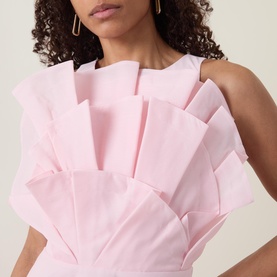 Selestia Ruffle Flared Dress