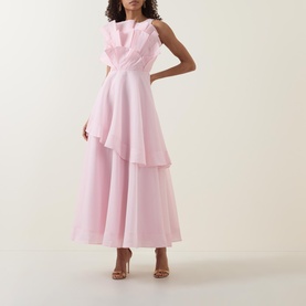 Selestia Ruffle Flared Dress