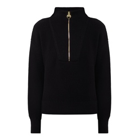 Rae Half-Zip Textured Sweater