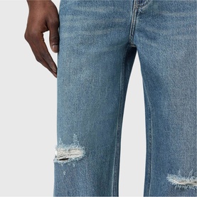 Lenny Distressed Wide Leg Jeans