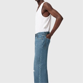 Lenny Distressed Wide Leg Jeans