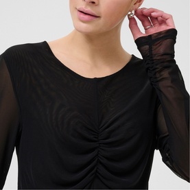 Chai Gathered Long-Sleeved Top