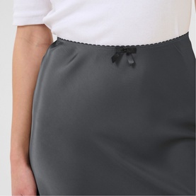 Hill Bow Flared Slip Skirt