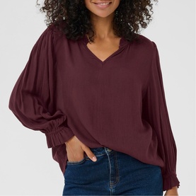 Liv Amber Frilled Blouse