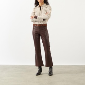 Kendra Coated Cropped Jeans