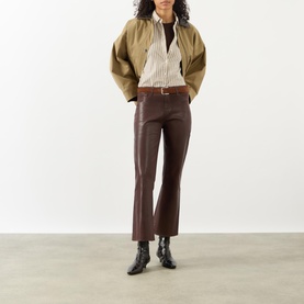 Kendra Coated Cropped Jeans