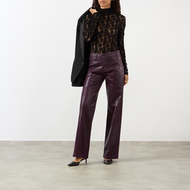 Scottie Coated Straight Leg Jeans