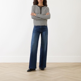 The Hustler Roller Sneak Wide Leg Jeans