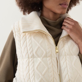 Irina Cable Knit Gilet