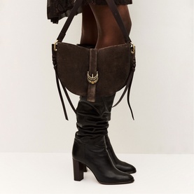 YouYou Suede Small Saddle Bag