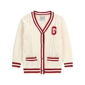 Varsity Logo Knit Cardigan