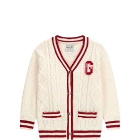 Varsity Logo Knit Cardigan