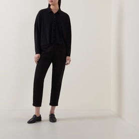 Solid Jersey Blouse