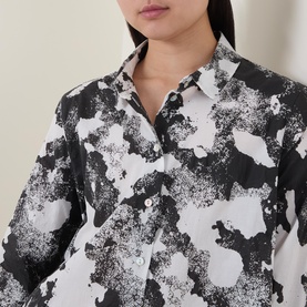 Monochrome Printed Blouse