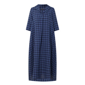 Check Pocket Shirt Dress