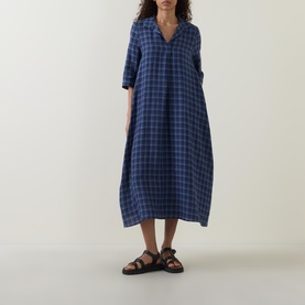 Check Pocket Shirt Dress