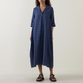 Check Pocket Shirt Dress