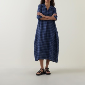 Check Pocket Shirt Dress
