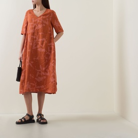 Botanical Flared Dress