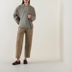 Diagonal Ribbed Sweater