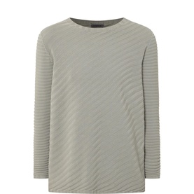 Diagonal Ribbed Sweater