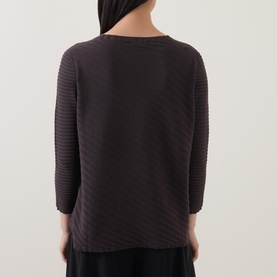 Diagonal Ribbed Sweater