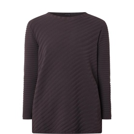 Diagonal Ribbed Sweater