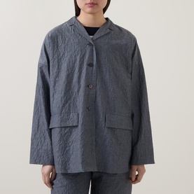 Textured Flap Pocket Overshirt