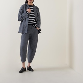 Striped Rib Knit Sweater