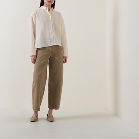 Textured Cropped Blouse