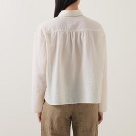 Textured Cropped Blouse