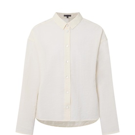 Textured Cropped Blouse