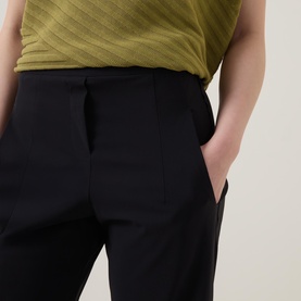 Cropped Slim Tapered Trousers