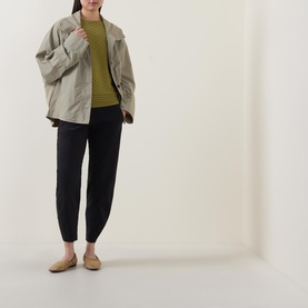 Cropped Slim Tapered Trousers