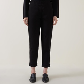 Cropped Straight Leg Trousers