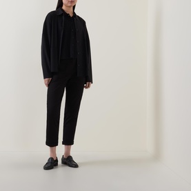Cropped Straight Leg Trousers