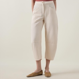 Cropped Barrel Leg Jeans