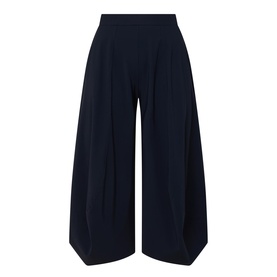 Cropped Wide Tapered Trousers
