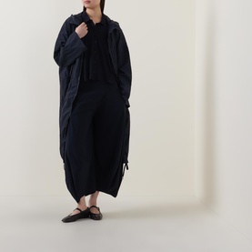 Cropped Wide Tapered Trousers