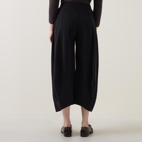 Cropped Wide Tapered Trousers